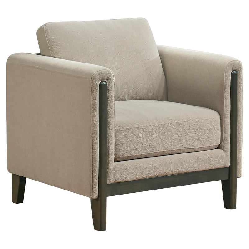 Islington 3-piece Upholstered Panel Arm Sofa Set Taupe - 511101-S3