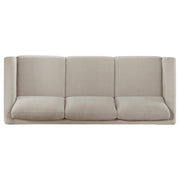 Islington 3-piece Upholstered Panel Arm Sofa Set Taupe - 511101-S3