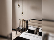 Istanbul Bedroom (Queen Frame With Headboard & Dresser With Mirror & Ottoman & 2 Nightstand & Bench) - 200-GAB-IST-QBED-SET