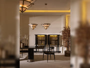 Istanbul Diningroom (Consol With Mirror & Dining Table & 6 Dining Chair) - 200-GAB-IST-DT-6-SET