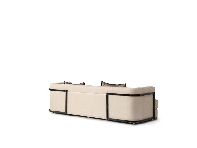 Istanbul Stationary Four Seat Sofa in Cream - 200-GAB-IST-4