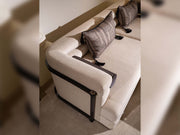 Istanbul Stationary Highseat Four Seater Sofa in Cream - 200-GAB-IST-4H