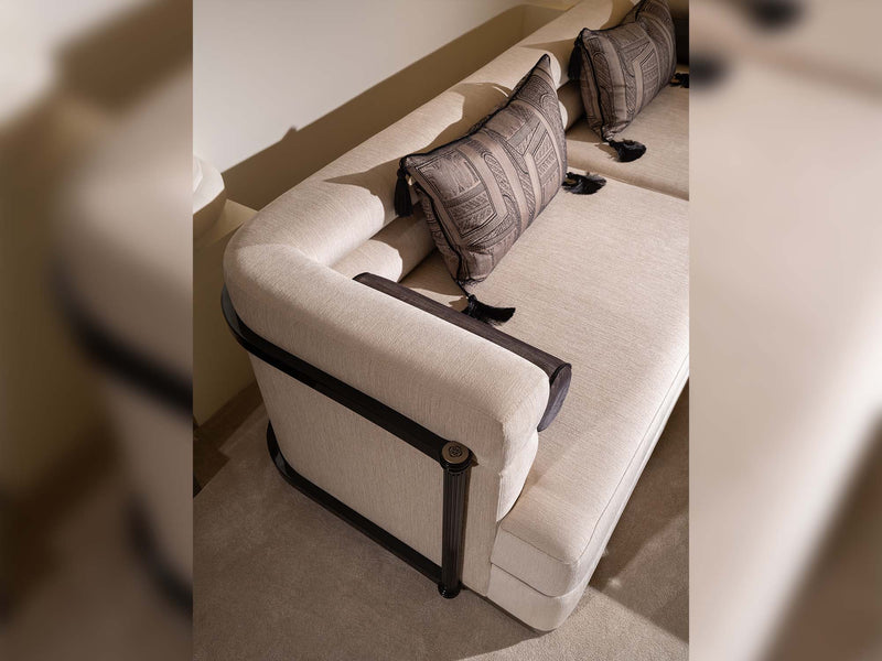 Istanbul Stationary Highseat Four Seater Sofa in Cream - 200-GAB-IST-4H