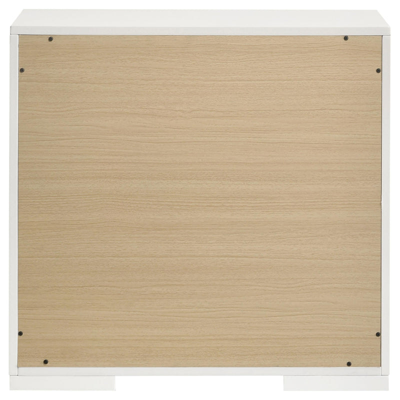 Ives 2-drawer Nightstand Bedside Table White High Gloss - 224942