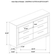 Ives 4-piece Eastern King Bedroom Set White High Gloss - 224941KE-S4
