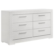 Ives 4-piece Eastern King Bedroom Set White High Gloss - 224941KE-S4