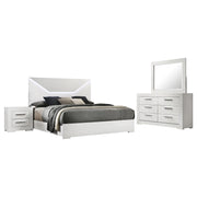 Ives 4-piece Queen Bedroom Set White High Gloss - 224941Q-S4