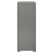 Ives 5-drawer Bedroom Chest of Drawers Grey High Gloss - 224975
