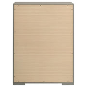 Ives 5-drawer Bedroom Chest of Drawers Grey High Gloss - 224975