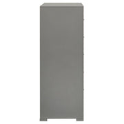 Ives 5-drawer Bedroom Chest of Drawers Grey High Gloss - 224975