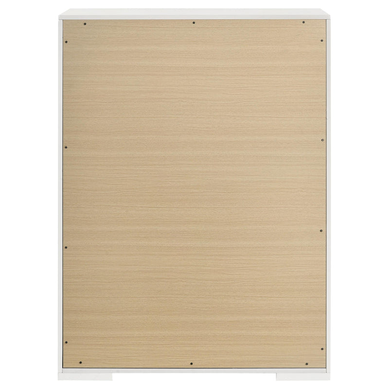 Ives 5-drawer Bedroom Chest of Drawers White High Gloss - 224945
