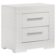 Ives 5-piece Eastern King Bedroom Set White High Gloss - 224941KE-S5