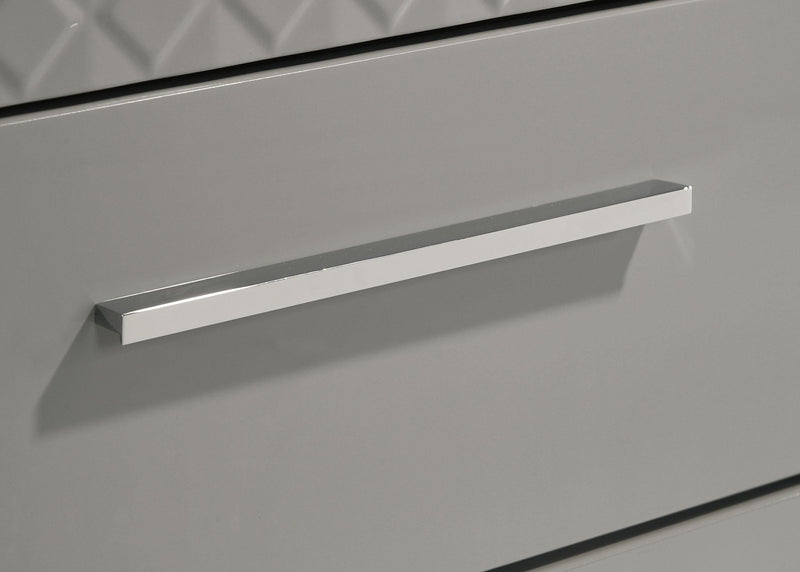 Ives 6-drawer Dresser and Mirror Grey High Gloss - 224973M