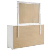 Ives 6-drawer Dresser and Mirror White High Gloss - 224943M