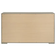 Ives 6-drawer Dresser Cabinet Grey High Gloss - 224973