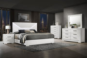 Ives 6-drawer Dresser Cabinet White High Gloss - 224943