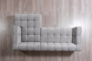 Ivy Gray Boucle RAF Sectional - Lara FurnitureSectional
