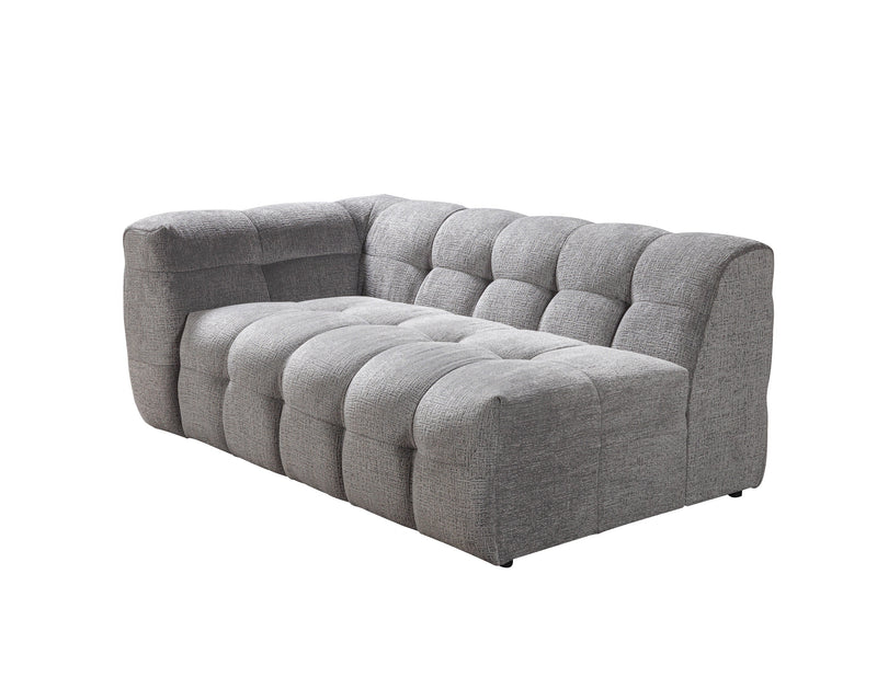 Ivy Gray Boucle RAF Sectional - Lara FurnitureSectional