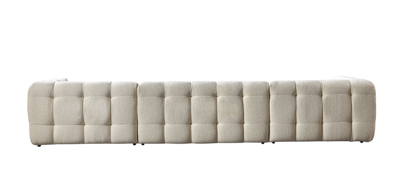 Ivy Ivory Boucle Double Chaise 146" Sectional - IVYIVR-USEC