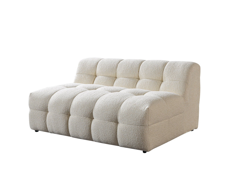 Ivy Ivory Boucle Double Chaise 146" Sectional - IVYIVR-USEC