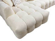 Ivy Ivory Boucle LAF 110" Sectional - IVYIVORY-LSEC