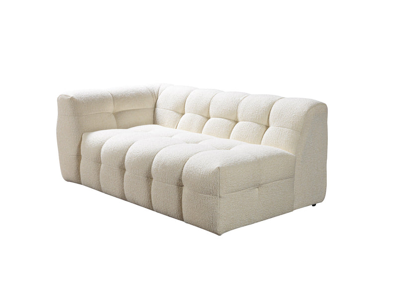Ivy Ivory Boucle RAF Sectional - Lara FurnitureSectional