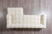 Ivy Ivory Boucle RAF Sectional - Lara FurnitureSectional