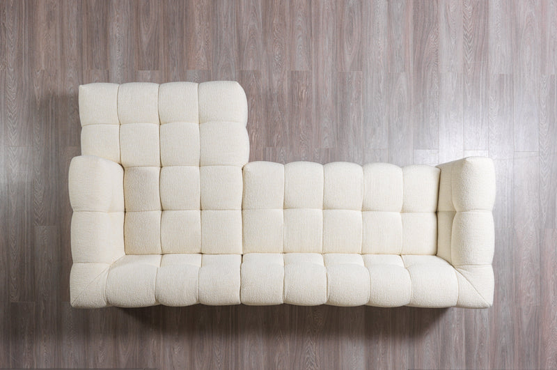 Ivy Ivory Boucle RAF Sectional - Lara FurnitureSectional