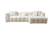 Ivy Ivory Boucle RAF Sectional - Lara FurnitureSectional