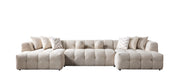 Ivy Sand Boucle Double Chaise 146" Sectional - IVYSAND-USEC