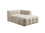 Ivy Sand Boucle RAF 110" Sectional - Lara FurnitureSectional