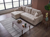 Ivy Sectional (Koopsi Basic Beige) 3 Pieces - Gate FurnitureSleeper Sectional