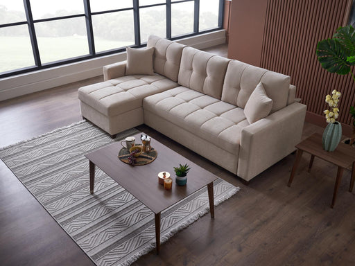 Ivy Sectional (Koopsi Basic Beige) 3 Pieces - Gate FurnitureSleeper Sectional