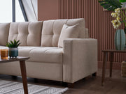 Ivy Sectional (Koopsi Basic Beige) 3 Pieces - Lara FurnitureSleeper Sectional