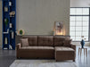 Ivy Sectional (Koopsi Basic Brown) 3 Pieces - Gate FurnitureSleeper Sectional