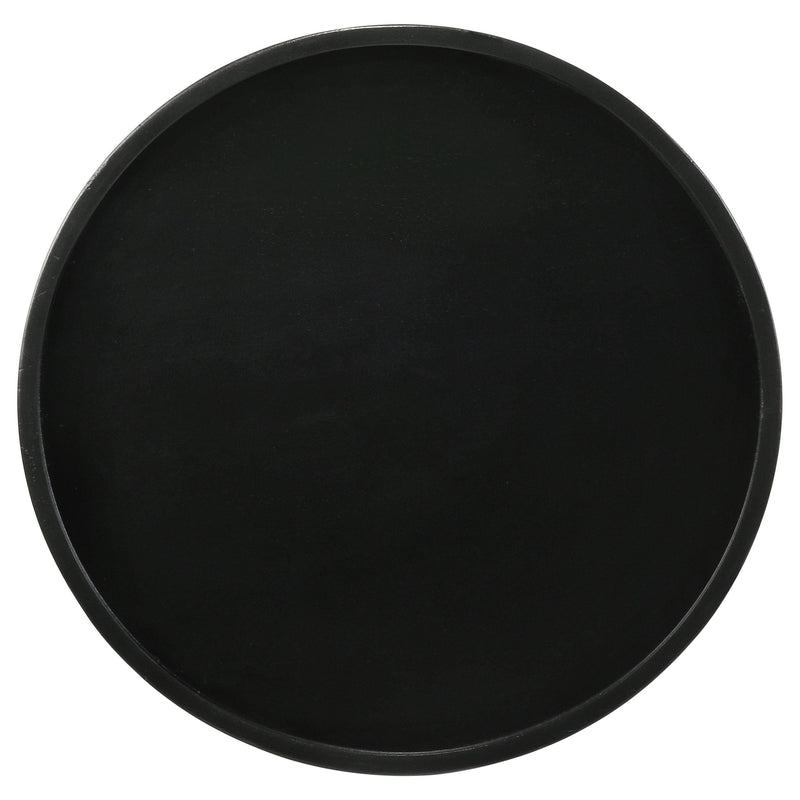 Ixia Round Solid Mango Wood Accent Side Table Black Stain - 915109