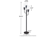 Jaak Bronze Finish Floor Lamp - Gate FurnitureFloor Lamps