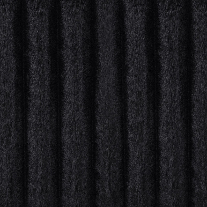 Jacana Corduroy Upholstered Dual Power Chaise Sofa Black - 600537P