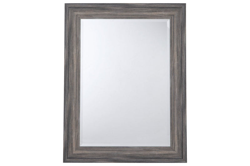 jACEE Antique Gray Accent Mirror - A8010218 - Lara Furniture