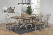 Jack Gray/Brown Keyhole Dining Room Set - Lara FurnitureDining Room Set