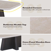 Jacory Coffee Table w/Bottocino Marble Top - LV04765