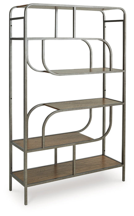 Jaddon Brown/Antique Silver Bookcase - A4000587