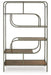 Jaddon Brown/Antique Silver Bookcase - A4000587