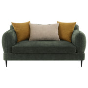Jade 2-piece Chenille Upholstered Sofa Set Green - 509131-S2