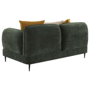 Jade 2-piece Chenille Upholstered Sofa Set Green - 509131-S2