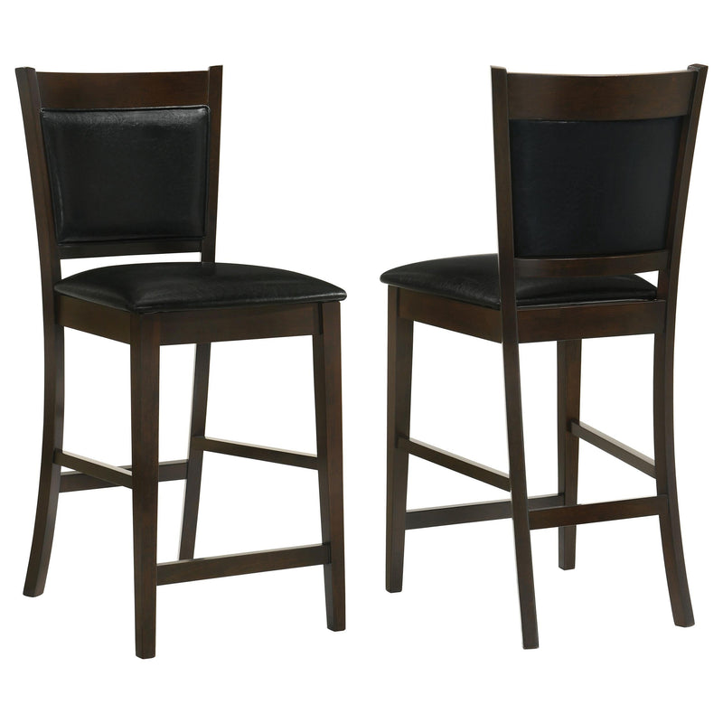 Jaden Upholstered Counter Chair Espresso (Set of 2) - 100959