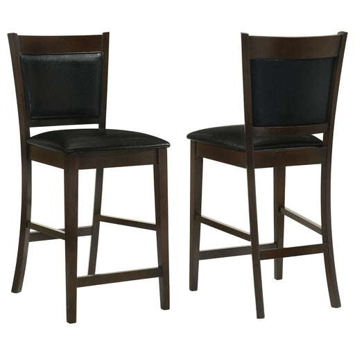 Jaden Upholstered Counter Chair Espresso (Set of 2) - 100959