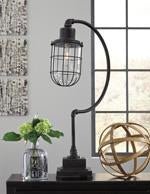 Jae Antique Black Desk Lamp - Lara FurnitureTable Lamp