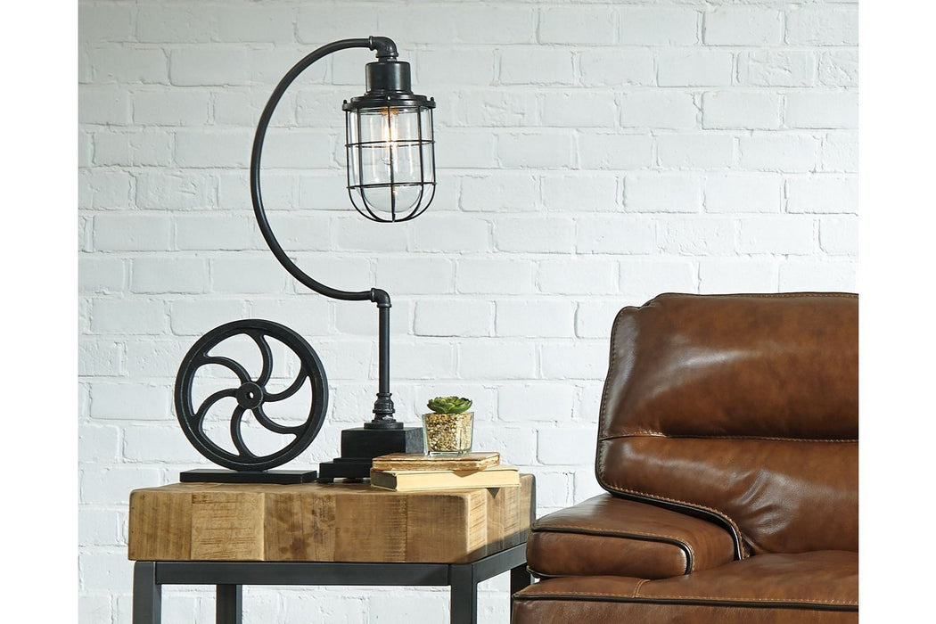Jae Antique Black Desk Lamp - Gate FurnitureTable Lamp