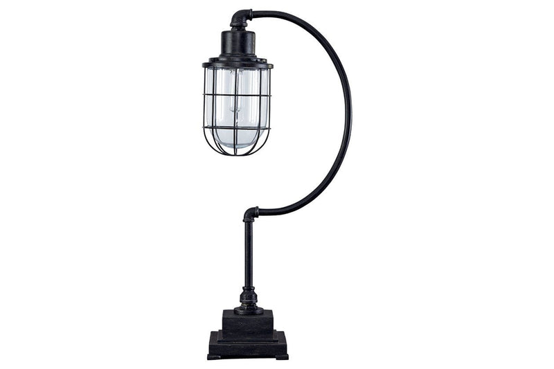 Jae Antique Black Desk Lamp - Lara FurnitureTable Lamp